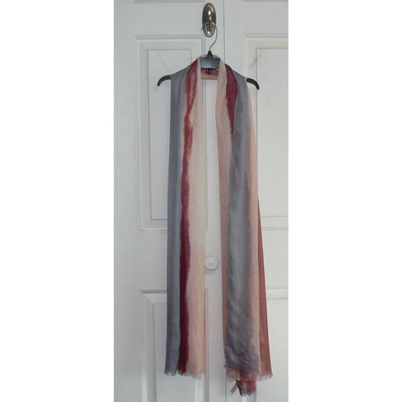 Nordstrom‎ Women's Silk Chiffon Scarf in Pink Rythmic 35"x 79" OS $99 - Picture 4 of 8